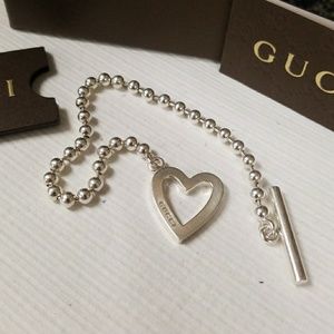 RESERVEDucci Heart Toggle Bracelet sz 7.5